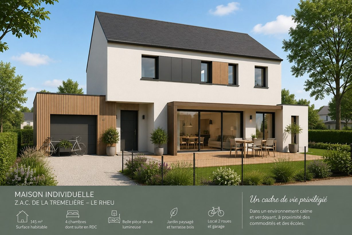 Maison neuve 137 m2 ? 4 chambres
