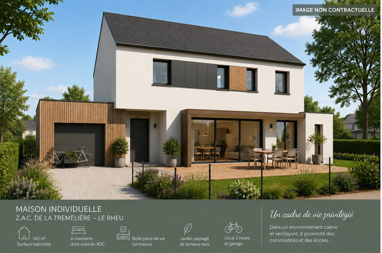 Terrain - 240 m2 - Le Rheu
